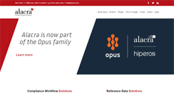 Desktop Screenshot of acm.alacra.com